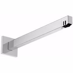 Raccord mural pour douche de tête E finition : chrome matériau laiton / plastique longueur du bras : 412 mm projection : 390 ...