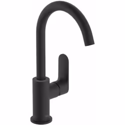 Mitigeur de lavabo couleur : noir mat AirPowder - jet normal ComfortZone : 222 mm longueur du bec : 154 mm hauteur du mitigeu ...