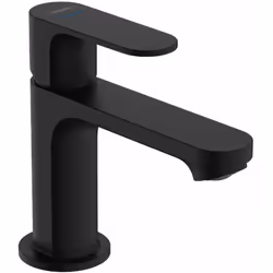 Robinet de lavabo couleur : noir mat à poser pour l’eau froide ou pour l’eau préalablement mélangée AirPowder - jet normal Co ...