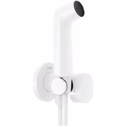 hansgrohe 1 x Bidette douchette à main design anguleux se compose de : Bidette douchette à main, robinet d'arrêt avec support ...
