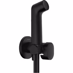 hansgrohe 1 x Bidette douchette à main design anguleux se compose de : Bidette douchette à main, robinet d'arrêt avec support ...