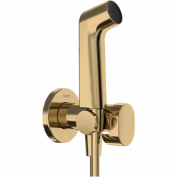 hansgrohe 1 x Bidette Douchette à main 1jet S EcoSmart pour eau chaude avec support de douche et flexibles de douche se compo ...