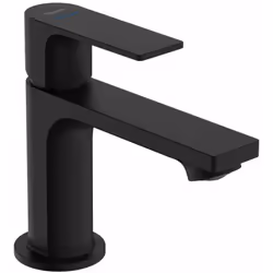 Robinet de lavabo couleur : noir mat à poser pour l’eau froide ou pour l’eau mélangée AirPowder - jet normal ComfortZone : 84 ...