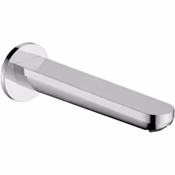 Bec déverseur de baignoire finition : chrome longueur du bec : 200 mm avec rosace installation murale débit maximal à 0,3 Mpa ...