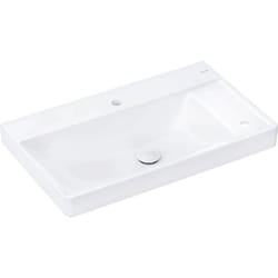 Xelu q lavabo, 2 trous pour robinet, avec tablette, - Hansgrohe