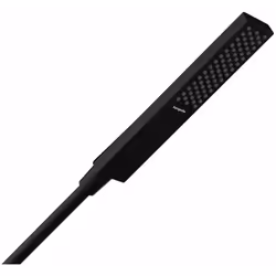 Douchette à main Pulsify E couleur noir mat dimensions : 100 × 25 mm longueur 230 mm un jet - PowderRain forme : carrée EcoSm ...