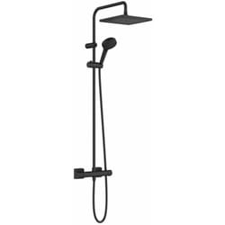 Vernis Shape - Set de douche Showerpipe 240 avec thermostat, 2 jets, noir mat 26427670 - Hansgrohe