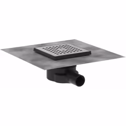 Ensemble complet de siphon de sol couleur de la grille : acier inoxydable brossé matériau de la grille: acier inoxydable 304 ...