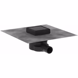 Ensemble complet de siphon de sol la couleur de la couverture est noir mat - après avoir tourné, il est possible d'insérer de ...