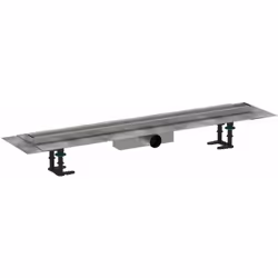 Kit complet de caniveau de douche pour installation standard pour l'insertion de carreaux la profondeur du carrelage : 12 mm  ...