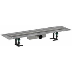 RainDrain Compact - Caniveau de douche 70 cm, avec grille, acier inoxydable brossé 56176800 - Hansgrohe