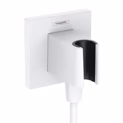 Support pommeau de douche avec raccordement Fixfit E blanc