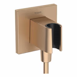 Caractéristiques techniques Coloris : bronze brossé Matériau : plastique Support mural fixe Pour flexible avec écrou conique  ...