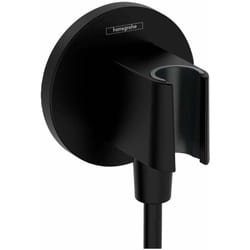 Hansgrohe Fixfit - Coude de raccordement avec support, noir mat 26888670