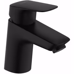 Mitigeur de lavabo à levier avec vidage couleur : noir mat hauteur du robinet : 138 mm longueur du bec : 107 mm zone de confo ...