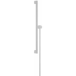 Unica - Barre de douche 10 cm, avec flexible, blanc mat 24405700 - Hansgrohe