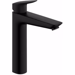 Mitigeur de lavabo à levier avec vidage couleur : noir mat hauteur du robinet : 266 mm longueur du bec : 166 mm zone de confo ...