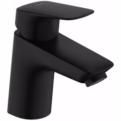 Mitigeur de lavabo à levier avec vidage couleur : noir mat hauteur du robinet : 138 mm longueur du bec : 107 mm zone de confo ...