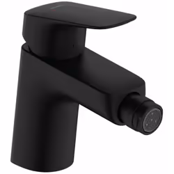 Mitigeur de bidet à levier avec garniture de vidage couleur : noir mat hauteur du robinet : 138 mm longueur du bec : 119 mm z ...