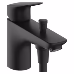 Le mitigeur bain/douche mécanique HANSGROHE Logis C2 noir mat est un choix idéal pour ceux qui recherchent un mitigeur à la f ...