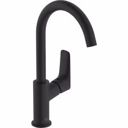 hansgrohe Logis 1 x mitigeur de lavabo à levier unique Détails du produit avec bec pivotant, plage de pivotement 120 ComfortZ ...