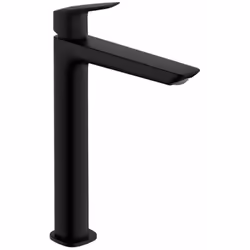 Robinet de lavabo haut avec vidage couleur : noir mat hauteur du robinet : 299 mm longueur du bec : 172 mm zone de confort :  ...