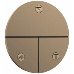 Hansgrohe - ShowerSelect Comfort - Inverseur encastré, 3 sorties, bronze brossé 15558140