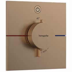 Module thermostatique de douche encastré ShowerSelect Comfort E couleur : bronze brossé dimensions : 155 × 155 mm pour 1 sort ...