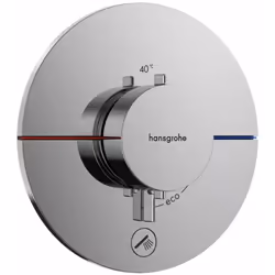 Module thermostatique de douche encastré ShowerSelect Comfort S couleur : chrome diamètre : 155 mm montage encastré sur corps ...