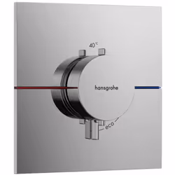 Module thermostatique de douche encastré ShowerSelect Comfort E couleur : chrome Dimensions : 155 x 155 mm montage encastré s ...