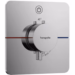 Module thermostatique de douche encastré ShowerSelect Comfort Q couleur : chrome dimensions : 155 × 155 mm pour 1 sortie mont ...