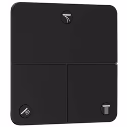 Vanne encastrée ShowerSelect Comfort Q couleur : noir mat dimensions : 155 × 155 mm 3 sorties utilisation simultanée de plusi ...