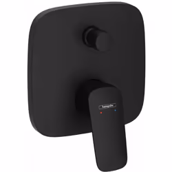 Mitigeur de baignoire encastré, sans corps couleur : noir mat Installation sur corps d’encastrement iBox universal commande à ...