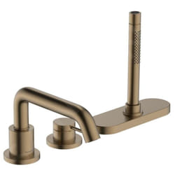 Hansgrohe - Tecturis s - Mitigeur sur bord de baignoire, installation à 3 trous, sBox, bronze brossé 73447140