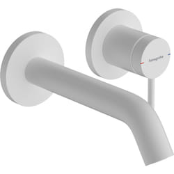 Tecturis s - Mitigeur de lavabo encastré, avec vidage, installation à 2 trous, EcoSmart, blanc mat 73350700 - Hansgrohe