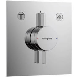 DuoTurn e - Mitigeur encastrable, pour 2 sorties, chrome 75417000 - Hansgrohe