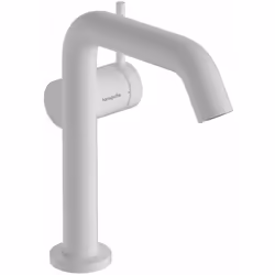 Mitigeur de lavabo à levier avec vidage couleur : blanc mat hauteur du robinet : 201 mm longueur du bec : 139 mm zone de conf ...