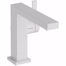 Mitigeur de lavabo sans vidage couleur blanc mat hauteur du robinet : 150 mm longueur : 155 mm zone de confort : 133 mm monta ...