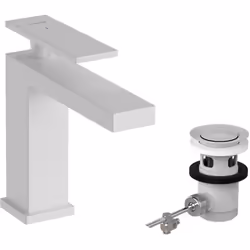 hansgrohe Tecturis E 1 x mitigeur de lavabo à levier unique Détails du produit : montage sur pied, bec fixe ComfortZone 110 P ...
