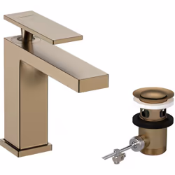 hansgrohe Tecturis E 1 x mitigeur de lavabo à levier unique Détails du produit : montage sur pied, bec fixe ComfortZone 110 P ...