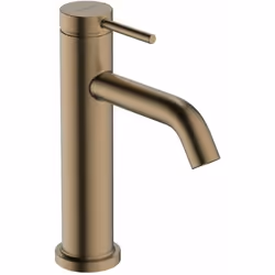 Mitigeur de lavabo à levier avec vidage couleur : bronze brossé hauteur du robinet : 183 mm longueur du bec : 116 mm zone de  ...