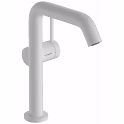 Mitigeur de lavabo à levier avec vidage couleur : blanc mat hauteur du robinet : 236 mm longueur du bec : 154 mm zone de conf ...