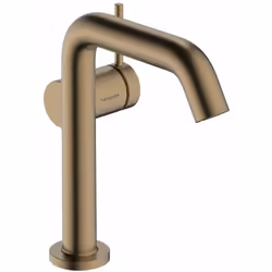 Mitigeur de lavabo à levier avec vidage couleur : bronze brossé hauteur du robinet : 201 mm longueur du bec : 139 mm zone de  ...