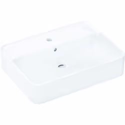 hansgrohe Xuniva Q 1 x lavabo à poser Détails du produit avec trop-plein, 1 trou pour robinet matériau : céramique hauteur in ...