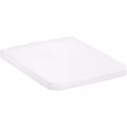 Siège de toilette avec couvercle couleur blanc dimensions 365 x 440 x 49 mm matériau Urée fixation en acier inoxydable montag ...