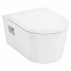 Avantages du WC suspendu HANSGROHE EluPura Original S : Esthétique : cuvette semi-carénée, avec des angles doux et rond. Faci ...