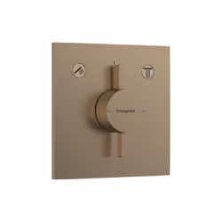Avantages de la façade encastrée mécanique HANSGROHE DuoTurn E bronze brossé : Adaptable : cette façade est pensée pour s'ins ...