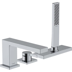 Hansgrohe - Tecturis e Set de finition mitigeur 3 trous pour montage sur bord de baignoire avec sBox Chromé