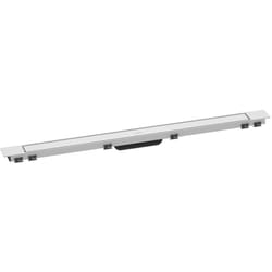 RainDrain Match Plus - Caniveau de douche 100 cm, avec grille, blanc mat 56217700 - Hansgrohe