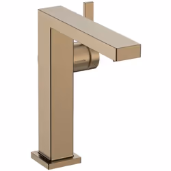 Mitigeur de lavabo à levier avec vidage couleur : bronze brossé hauteur du robinet : 191 mm longueur du bec : 157 mm zone de  ...